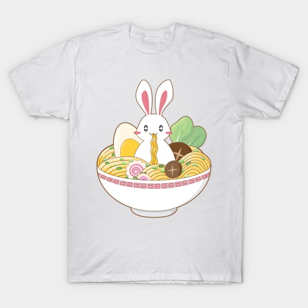 Cute Rabbit T-Shirt by KuroNeko